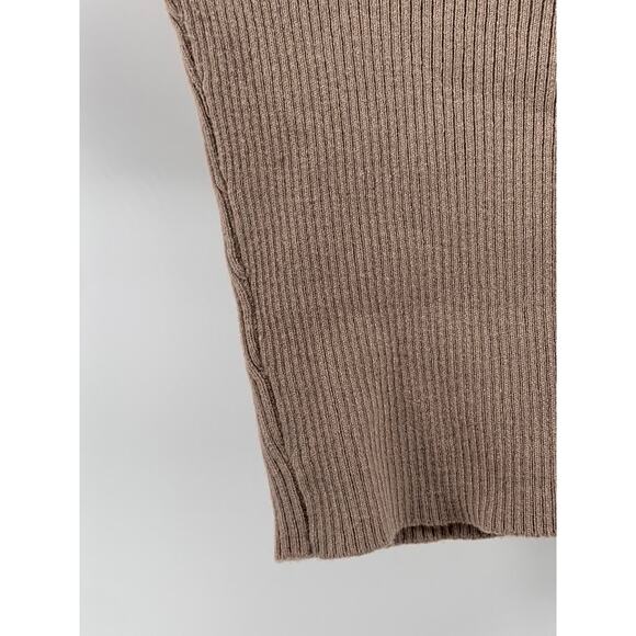 ACTIVE USA Women's Brown Ribbed Short Sleeve Crop Top SZ S - Picture 8 of 11